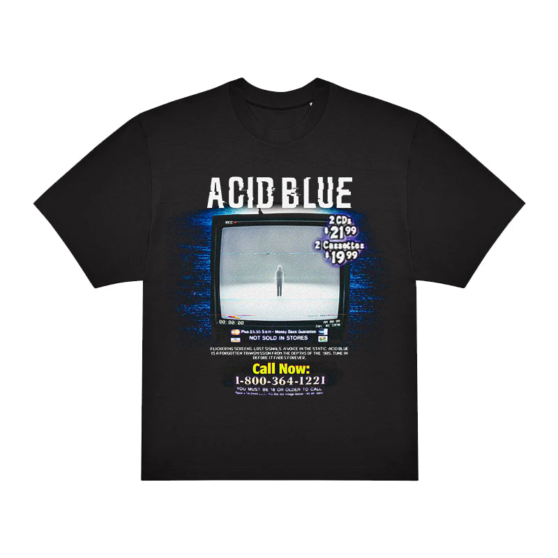 Acid Blue Liminal TV Oversize T-Shirt