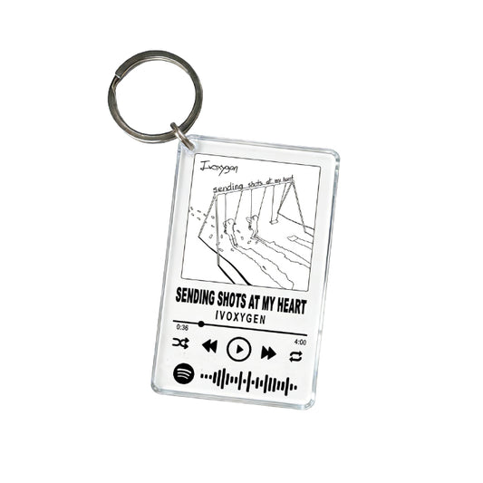 Sending Shots at My Heart Key Chain